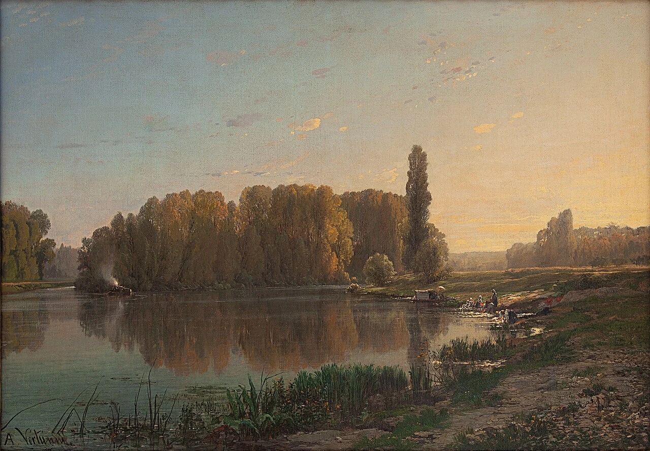 Lavandaie lungo il Tevere